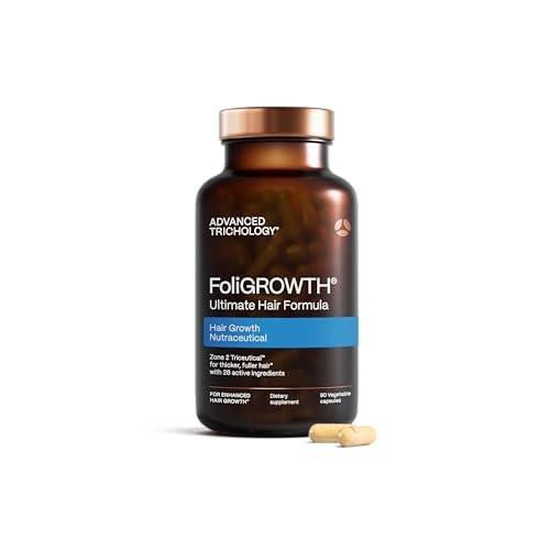 FoliGROWTH® Haarwuchs Ergänzungsmittel für Frauen & Männer | Für dickeres, volleres Haar | Von der American Hair Loss Association empfohlen | Unterstützt dünner werdendes Haar