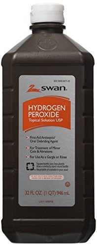 Swan Wasserstoffperoxid 3% Lösung 2 x 946 ml (32 Unzen) – Antiseptikum für Wundreinigung