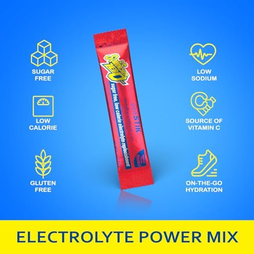 Sqwincher Zero Qwik Stik Orange – Zuckerfreies Elektrolyt-Pulver, 50 Portionen à 0,11 oz