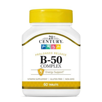 21st Century B 50 Komplex Tabletten mit verlängerter Wirkstofffreisetzung, 60 Stück (Packung mit 1)