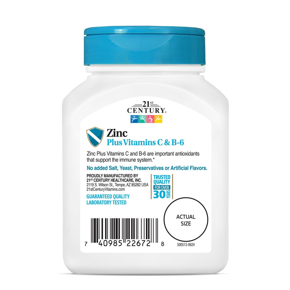 21st Century Zink Kaubonbon mit Vitamin C & B6 - Kirsche, 90 Stück