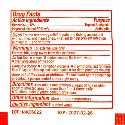 First Aid Only Sting Relief Pads – Insektenstich-Linderung (10er-Pack)