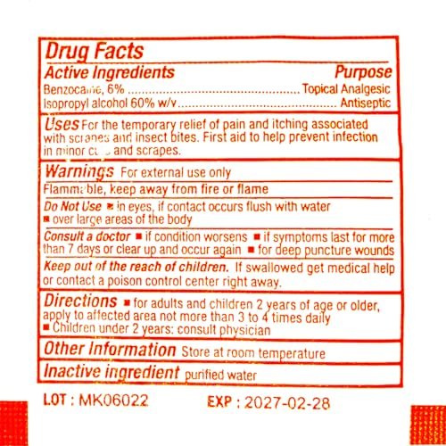 First Aid Only Sting Relief Pads – Insektenstich-Linderung (10er-Pack)