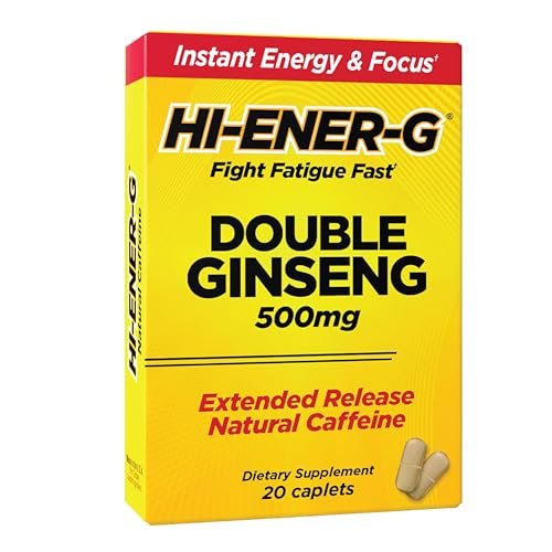 Hi-EnerG Triple Ginseng Energieergänzung, 500 mg, 20 Portionen, Multi