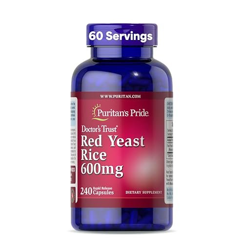 Puritan's Pride Doctors Trust® Rote Hefe Reis 600 mg – 240 Kapseln, Nahrungsergänzungsmittel