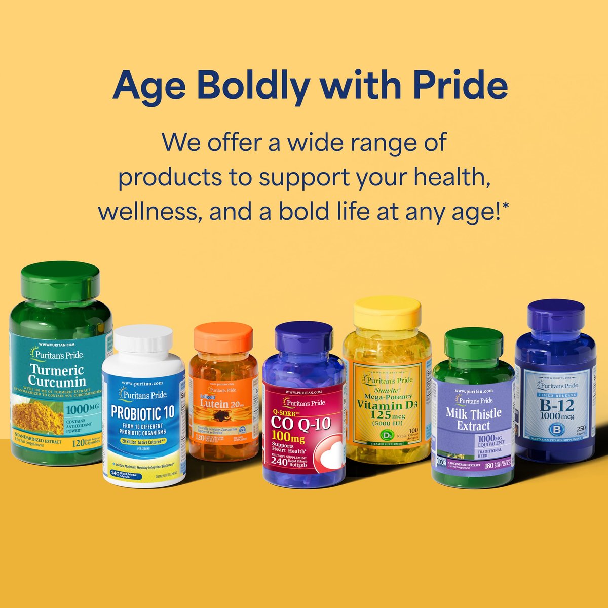 Puritan's Pride Premium Vitamin B-Komplex mit B-12 – 180 Tabletten – Vegetarisches Nahrungsergänzungsmittel für Energieproduktion, Haut- und Nervengesundheit