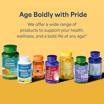 Puritan's Pride Premium Vitamin B-Komplex mit B-12 – 180 Tabletten – Vegetarisches Nahrungsergänzungsmittel für Energieproduktion, Haut- und Nervengesundheit