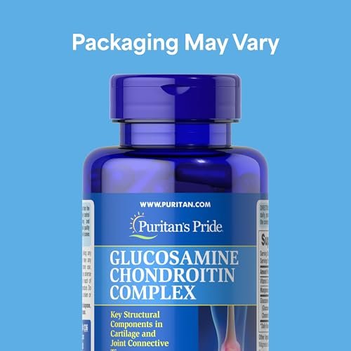 Puritan's Pride Glucosamin Chondroitin Komplex für Männer und Frauen – Nahrungsergänzungsmittel für die Gelenkgesundheit, 120 Kapseln mit schneller Freisetzung