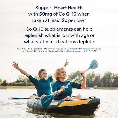 Puritan's Pride Coenzym Q10 50 mg – 100 Weichkapseln für Herzgesundheit, Blutdruck, Mundgesundheit und gesundes Altern
