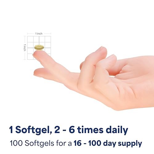 Puritan's Pride Coenzym Q10 50 mg – 100 Weichkapseln für Herzgesundheit, Blutdruck, Mundgesundheit und gesundes Altern