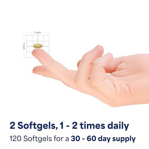 Puritan's Pride Q-Sorb™ Coenzym CoQ10 Nahrungsergänzungsmittel für Herzgesundheit, Mundgesundheit und gesundes Altern, plus Rote Hefe Reis für verbesserte Verdauung, 120 Schnellfreisetzung Weichkapseln