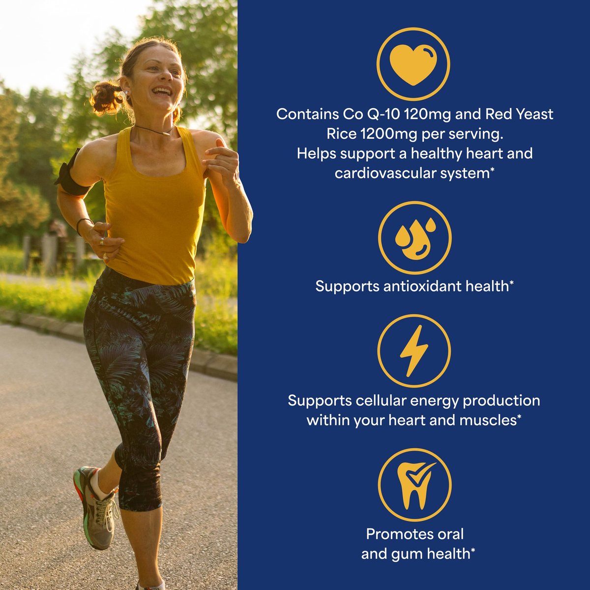 Puritan's Pride Q-Sorb™ Coenzym CoQ10 Nahrungsergänzungsmittel für Herzgesundheit, Mundgesundheit und gesundes Altern, plus Rote Hefe Reis für verbesserte Verdauung, 120 Schnellfreisetzung Weichkapseln