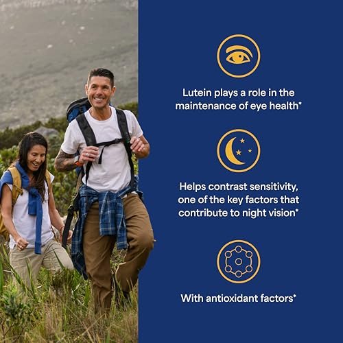 Puritan's Pride Premium Lutigold™ Lutein Carotinoid 40 mg mit Zeaxanthin für Männer und Frauen, Nahrungsergänzungsmittel zur Unterstützung der Augengesundheit, 2-Monats-Vorrat, 60 leicht schluckbare Weichkapseln