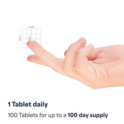 Puritan's Pride Premium Vitamin K 100mcg – Nahrungsergänzungsmittel für Knochen-, Gelenk- und Blutgerinnungsunterstützung, 100 Tabletten (100 Tage Versorgung)