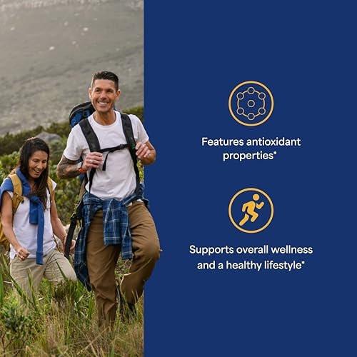 Puritan's Pride Kurkuma Curcumin 500 mg, standardisiert auf 95 % Curcuminoide, pflanzliches Nahrungsergänzungsmittel für antioxidative Gesundheit, 180 Kapseln mit schneller Freisetzung