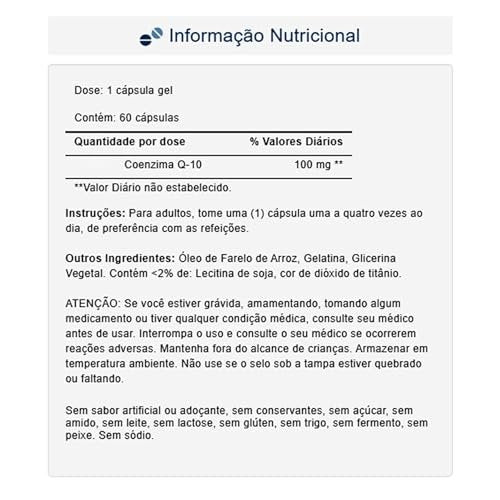 Puritan's Pride Coenzym Q10 100 mg – Nahrungsergänzungsmittel für Herzgesundheit, Blutdruck, Mundgesundheit und gesundes Altern, 60 Kapseln