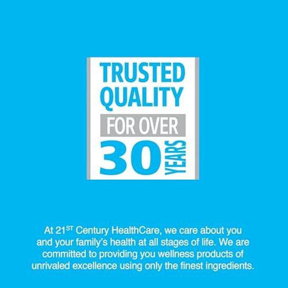21st Century Calcium 600 mg Supplement – 400 Tabletten, Vegan-freundlich, Nicht-GVO & Glutenfrei, Knochenstärkung für Männer & Frauen