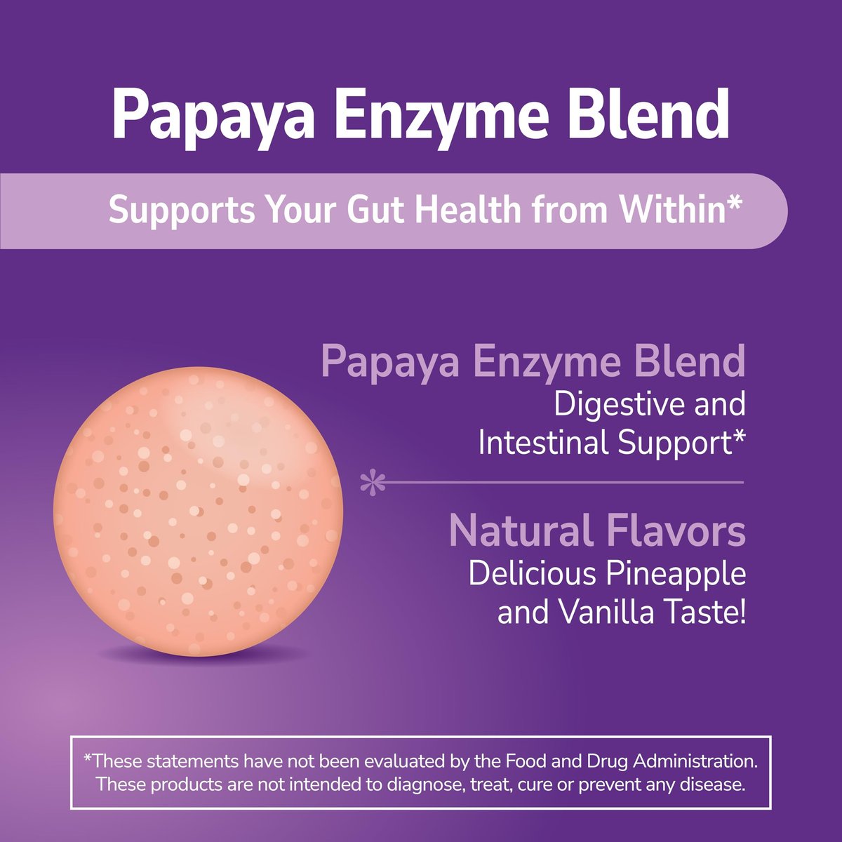 21st Century Papaya Enzym Kautabletten (100 Stück) – Verdauungsenzyme mit Papaya & Ananas für die Darmgesundheit, tropischer Geschmack, Non-GMO, glutenfrei, ohne zugesetztes Salz, künstliche Aromen