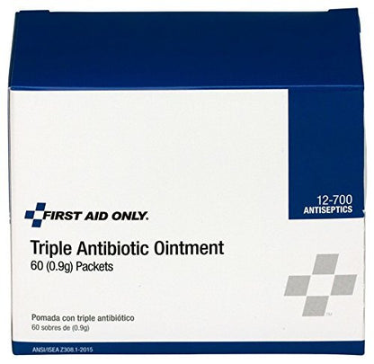 First Aid Only 12-700 Triple Antibiotika-Salbe Einzelpackungen, 60 Stück