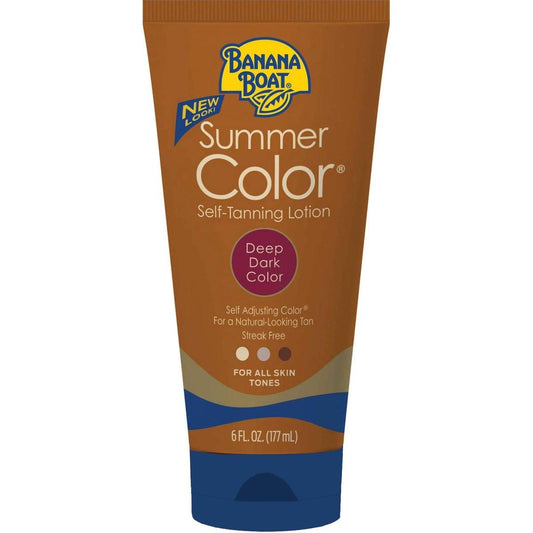 Banana Boat Summer Color Selbstbräunungslotion – Tiefdunkle Bräune, 6 Fl Oz (4er-Pack)