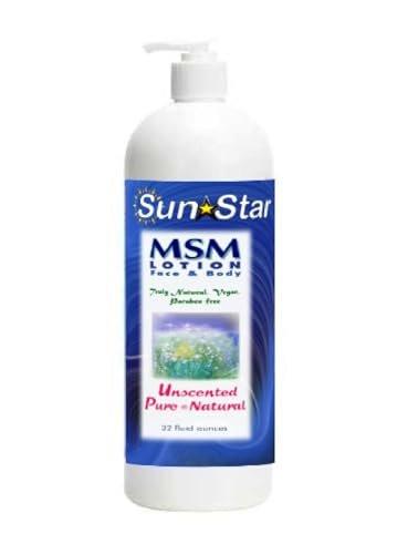 MSM Natural Pure & Natural Lotion – 32 oz – Feuchtigkeitsspendende Körperlotion mit MSM