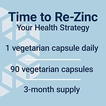 Life Extension Zinc Caps – 50 mg Zinkcitrat, Immunsystem Unterstützung, Hoch bioverfügbar, Vegetarisch, Nicht-GVO, Glutenfrei, 90 Kapseln
