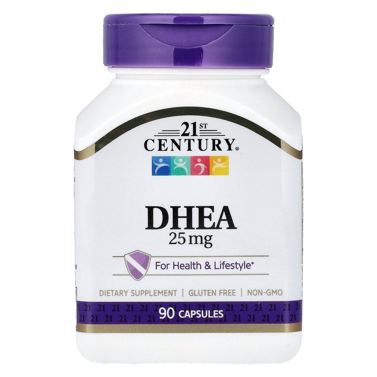 21st Century DHEA 25 mg Kapseln (90 Stück) – Hormonhaushalt Unterstützung für Frauen und Männer, Glutenfrei, Nicht-GVO, Ohne Konservierungsstoffe oder Künstliche Aromen