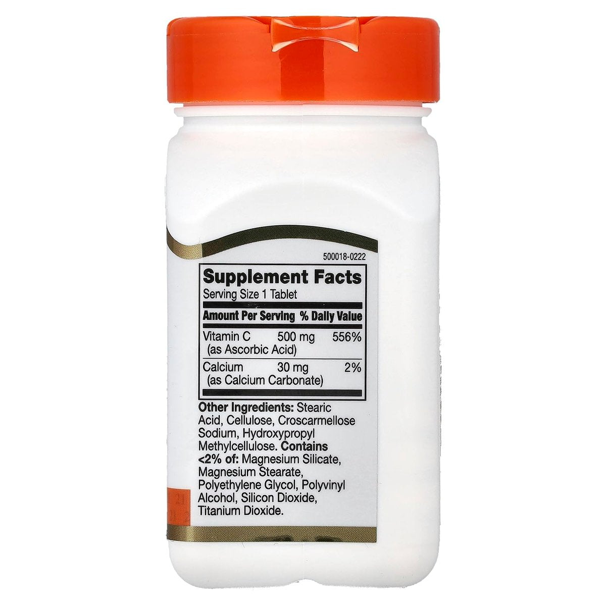 21st Century Vitamin C 500 mg Tabletten, 110 Stück – Hochdosiertes Vitamin C zur Unterstützung des Immunsystems