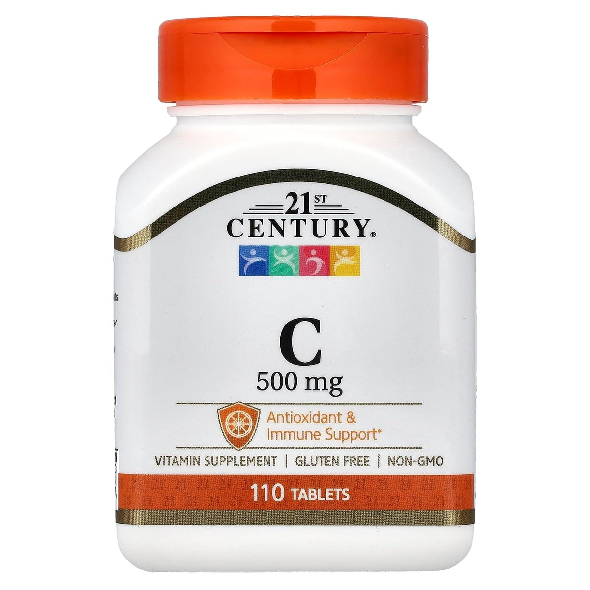 21st Century Vitamin C 500 mg Tabletten, 110 Stück – Hochdosiertes Vitamin C zur Unterstützung des Immunsystems