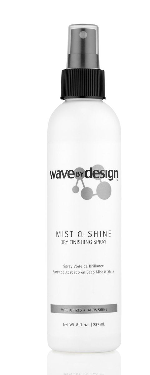 Design Essentials Wave By Design Trocken-Finish-Spray für Glanz und Feuchtigkeit, leichter täglicher Halt für Locken und Wellen, 237 ml