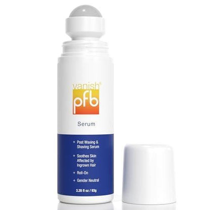 PFB Vanish Rasierpickel-Stopper Roll-On Rasiergel - Hautpflege für eingewachsene Haare und Rasurbrand, 93g