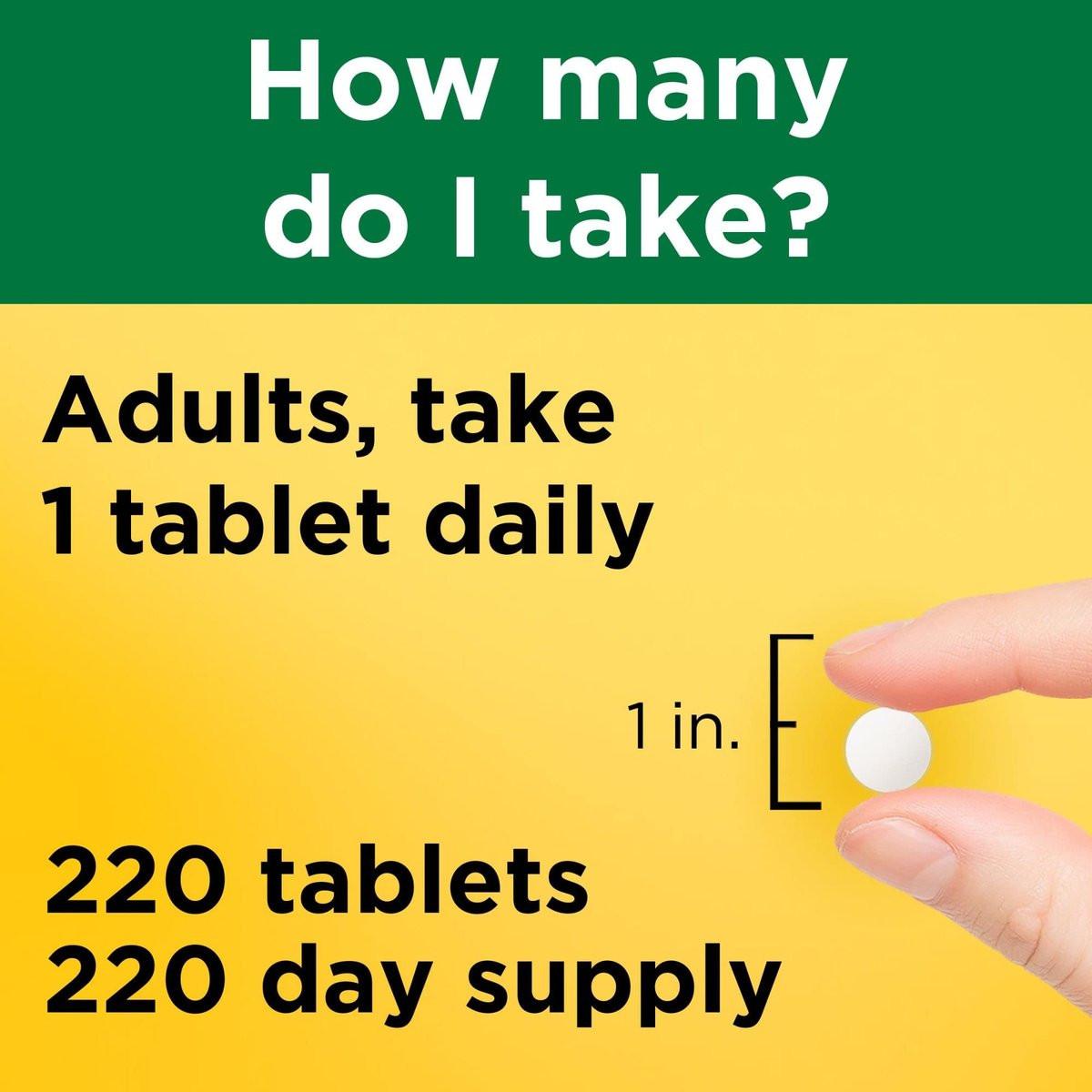 Nature Made Vitamin D3 2000 IE (50 µg) – 220 Tabletten, Nahrungsergänzungsmittel für Knochen, Zähne, Muskeln und Immunsystem