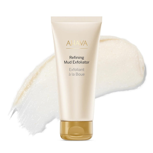 AHAVA Time To Clear Gesichts-Mud-Peeling – Sanftes Schlammpeeling für klare, frische Haut mit Totes Meer Schlamm, Osmoter & Vitamin E, 100 ml