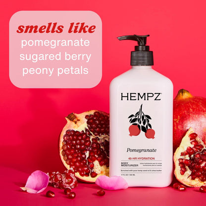 Hempz Pomegranate Herbal Body Moisturizer 2,25 oz – Paraben-freie, Anti-Aging, feuchtigkeitsspendende Creme für alle Hauttypen