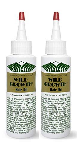 Wild Growth Haaröl 4oz (2er-Pack) – Fördert natürliches Haarwachstum & pflegt trockenes Haar