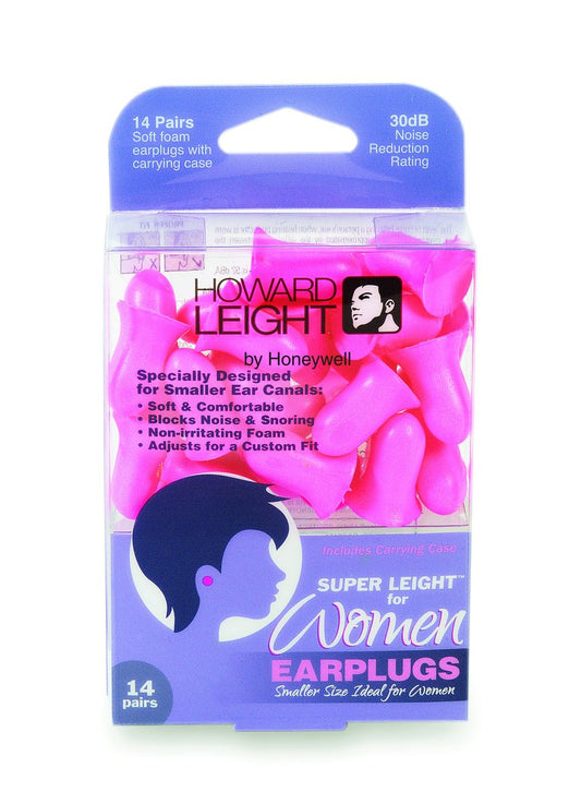 Howard Leight by Honeywell Super Leight for Women – Vorgeformte kleine Ohrstöpsel für Damen, 14 Paar (R-01757)