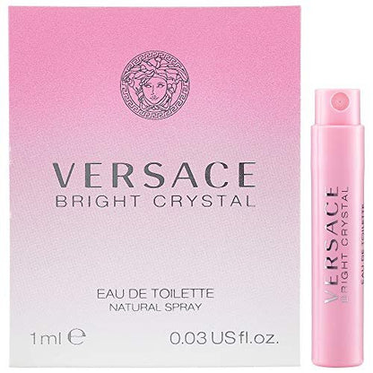 Versace Bright Crystal Eau de Toilette für Damen – Vial auf Karte, Miniatur 0,03 Fl Oz