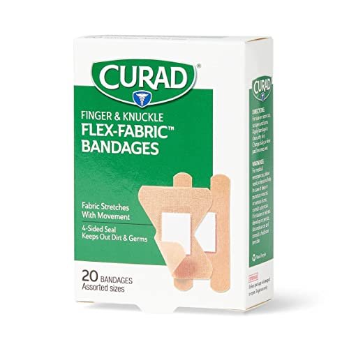 CURAD Flex-Fabric Finger- und Knöchelverbände, verschiedene Größen, 20er Pack