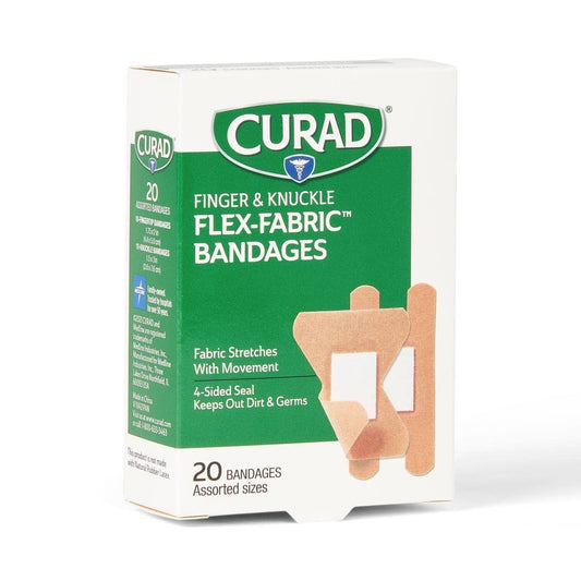 CURAD Flex-Fabric Finger- und Knöchelverbände, verschiedene Größen, 20er Pack