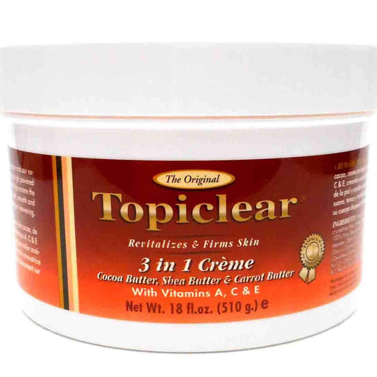 Topiclear 3-in-1 Creme mit Kakaobutter, Sheabutter und Karottenbutter 18 fl oz
