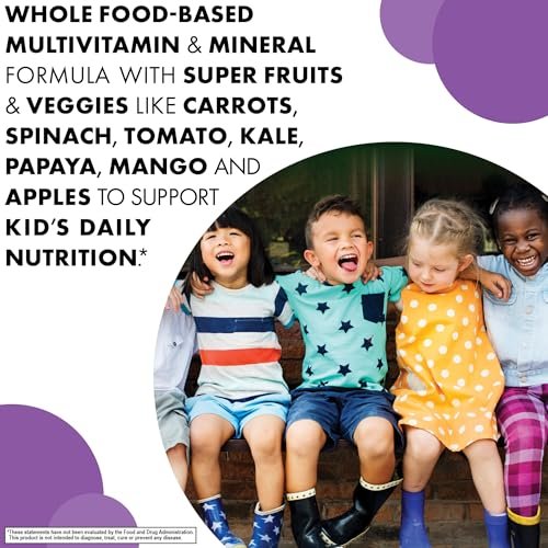 Bluebonnet Nutrition Rainforest Animalz Kautabletten für Kinder – Mehrfach-Vitamine & Mineralstoffe mit Vitamin C, D3, Eisen – Glutenfrei, Milchfrei, Koscher – 90 Kautabletten, gemischte Aromen