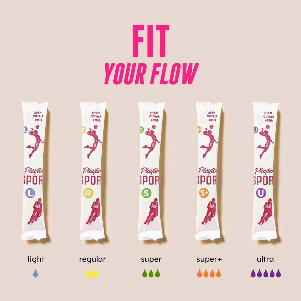 Playtex Sport Tampons Super Plus Absorbency – 36 Stück, Duftfrei, mit 360° Leak Defense für aktive Frauen