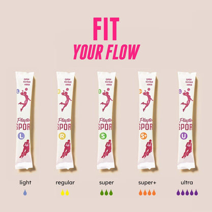 Playtex Sport Tampons Super Plus Absorbency – 36 Stück, Duftfrei, mit 360° Leak Defense für aktive Frauen