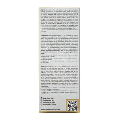 Surya Dunkelbraune Henna-Creme (4er-Pack) – Natürliche Haarfarbe ohne Chemie