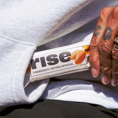 Rise Breakfast Whey Protein Riegel Almond Honey – 18 g Protein, 2,01 oz (12er Pack)