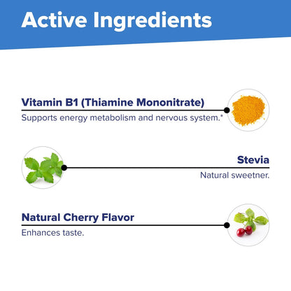 Superior Source B-1 100 mg – Vitamin-B-Supplement für gesunde Energie & Wachstum – Unterstützung für Nerven- und Verdauungssystem mit Thiamin – 100 sublinguale Schmelztabletten