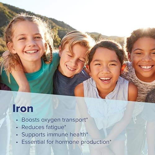 Superior Source Kinder-Eisen 5 mg – Ferrofumarat-Ergänzung für Kinder – Eisen für Zellgesundheit & Entwicklung – 100 Instant-Dissolve-Tabletten
