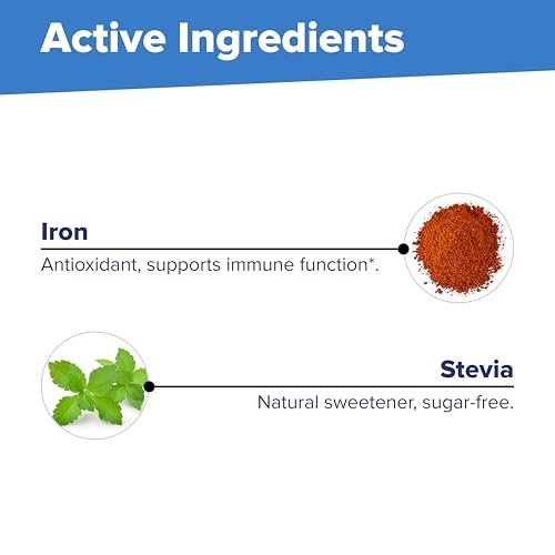 Superior Source Kinder-Eisen 5 mg – Ferrofumarat-Ergänzung für Kinder – Eisen für Zellgesundheit & Entwicklung – 100 Instant-Dissolve-Tabletten