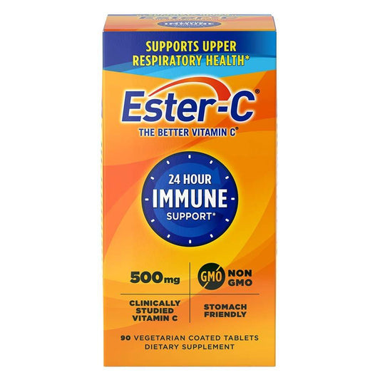 Ester-C 500 mg 24-Stunden Vitamin C Tabletten für Immununterstützung, Vitamin-C-Ergänzung, 90 Stück