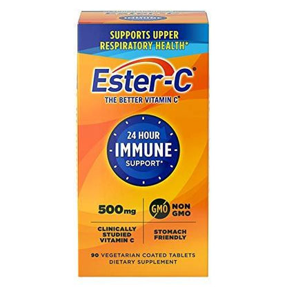 Ester-C 500 mg 24-Stunden Vitamin C Tabletten für Immununterstützung, Vitamin-C-Ergänzung, 90 Stück